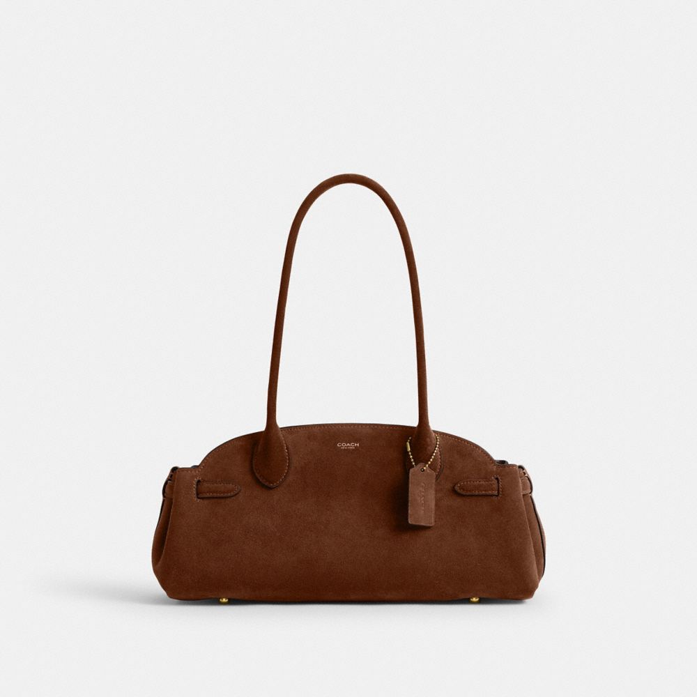 Coach Empire Carryall Bag 34 - Warm Brown Suede