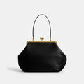 Coach Large Kisslock Frame Bag - Black