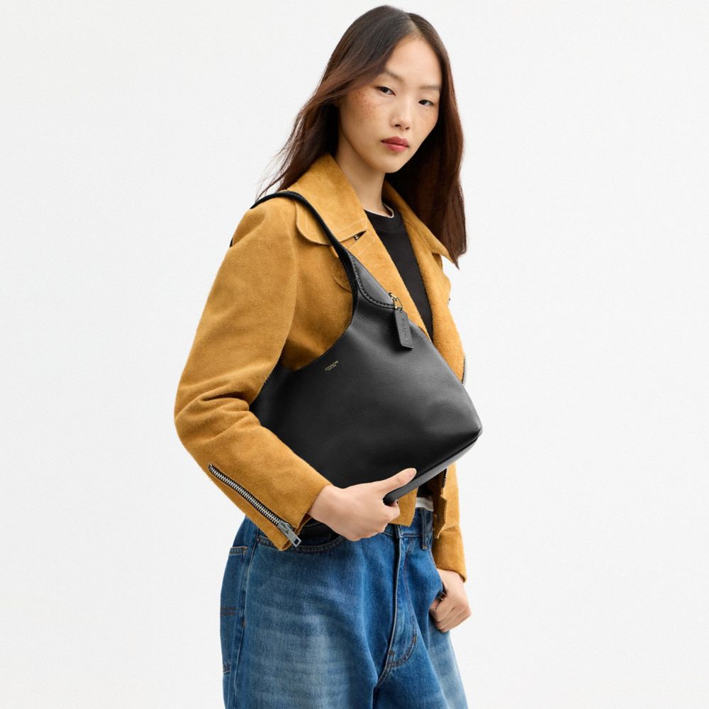 Coach Brooklyn Shoulder Bag 28 - Black detail